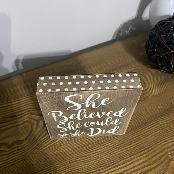 Wood Home Quote Block- Home Decor - Picture 6 of 9